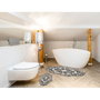 Mijölnir Juego de alfombrillas de baño Crema (2 piezas)